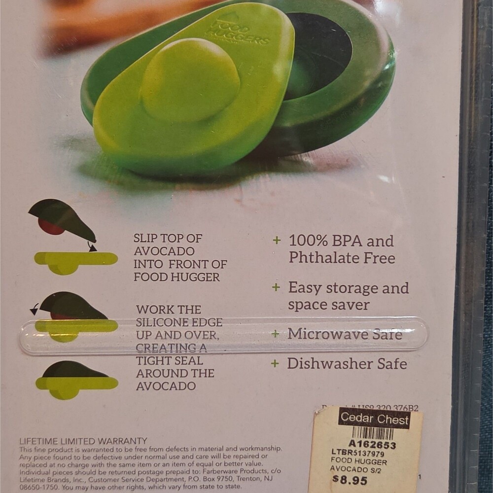 Farberware Food Huggers Silicone Avocado Saver 2-Pack BPA-Free - Picture 4 of 16